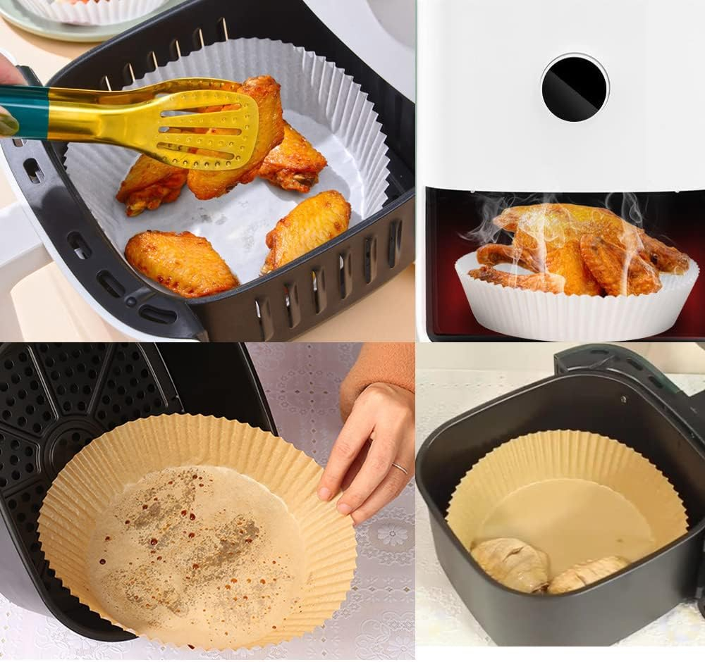 Hârtie de Copt pentru Air Fryer – Set 50 Bucăți, Antiaderentă și Termorezistentă [15]