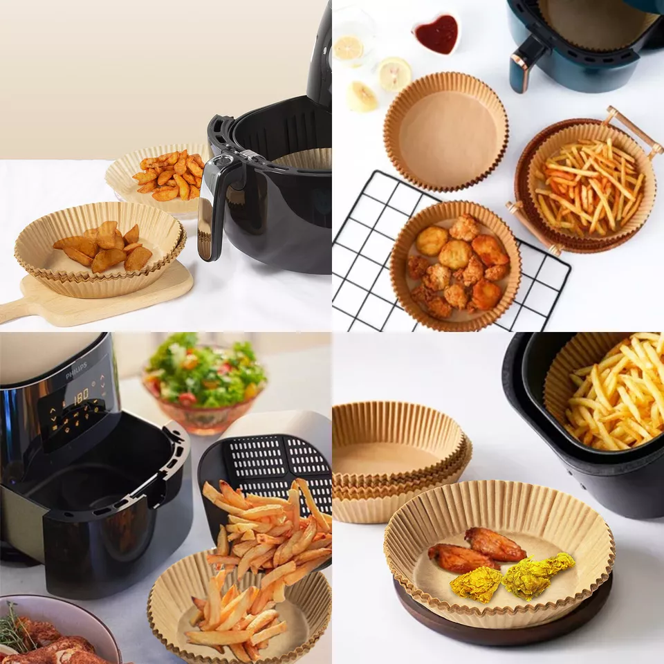 Hârtie de Copt pentru Air Fryer – Set 50 Bucăți, Antiaderentă și Termorezistentă [19]