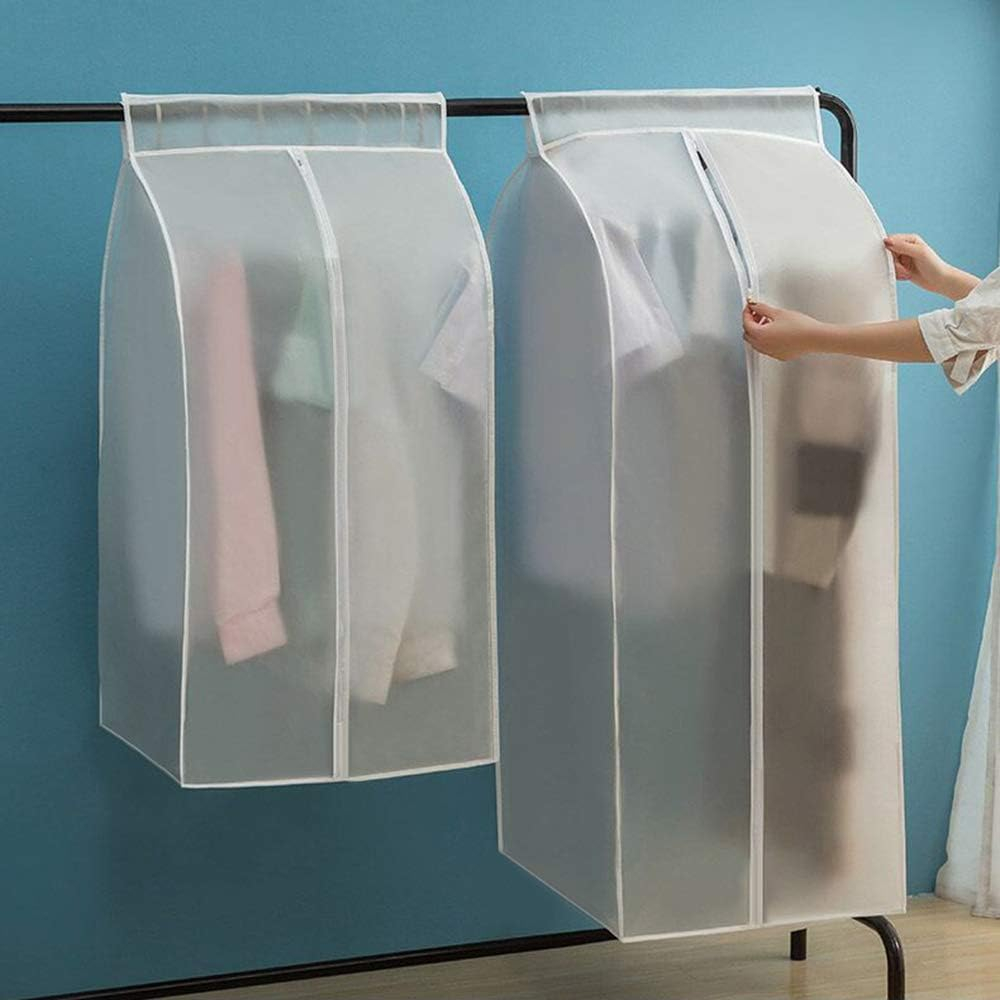 Husă protecție haine PEVA 50 × 60 × 150 cm alb semitransparent MaffStuff [5]