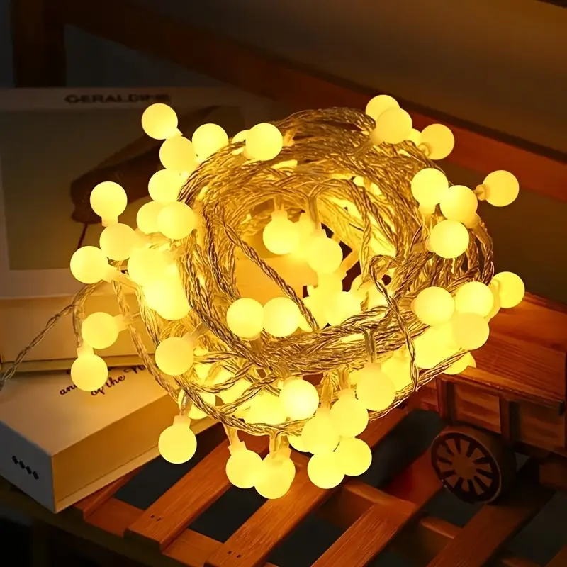 Instalație Becuri LED 6m, 40 LED-uri Lumină Caldă – Decor Terasă, Grădină, Cameră [13]