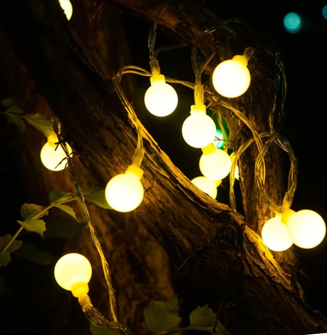 Instalație Becuri LED 6m, 40 LED-uri Lumină Caldă – Decor Terasă, Grădină, Cameră [12]