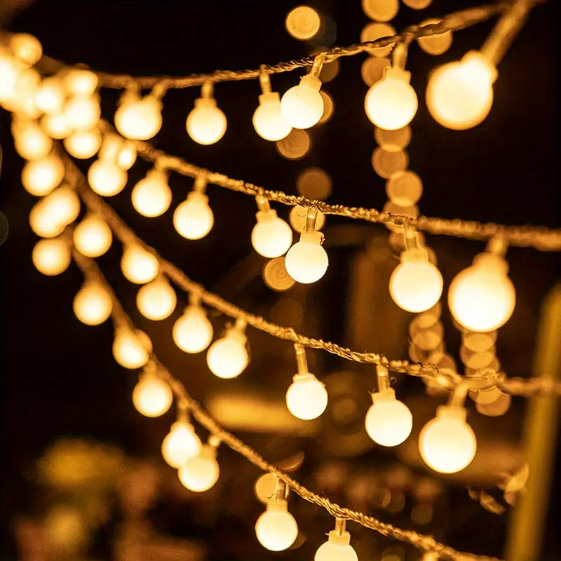 Instalație Becuri LED 6m, 40 LED-uri Lumină Caldă – Decor Terasă, Grădină, Cameră [17]