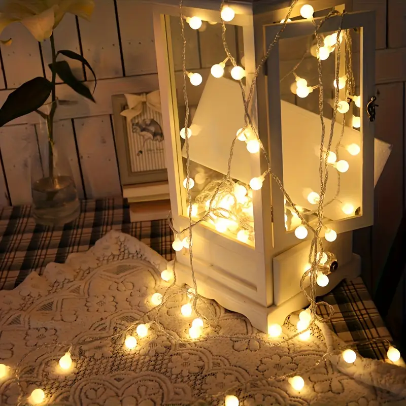 Instalație Becuri LED 6m, 40 LED-uri Lumină Caldă – Decor Terasă, Grădină, Cameră [20]