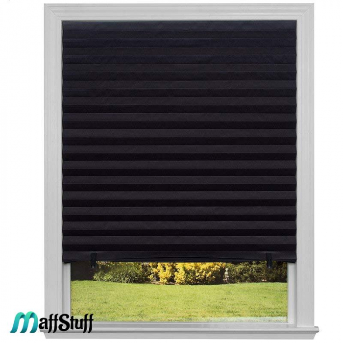 Jaluzea fereastră PVC Jaluzea textilă autoadezivă Prindere ușoară pentru jaluzea Jaluzele decorative pentru ferestre Întunecare ferestre PVC Îmbunătățire ambient interior Înfrumusețare fereastră PVC [8]