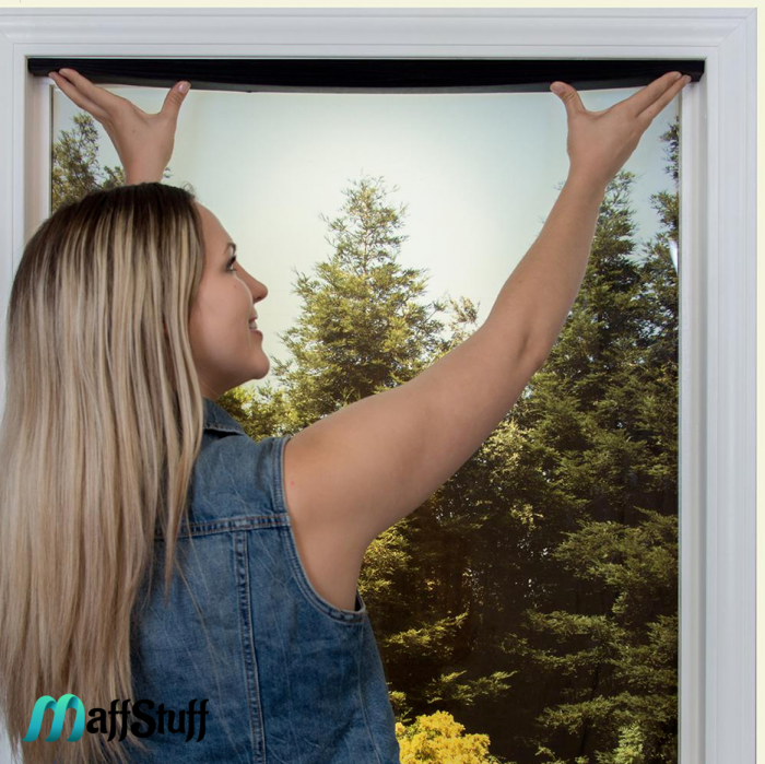 Jaluzea fereastră PVC Jaluzea textilă autoadezivă Prindere ușoară pentru jaluzea Jaluzele decorative pentru ferestre Întunecare ferestre PVC Îmbunătățire ambient interior Înfrumusețare fereastră PVC [5]