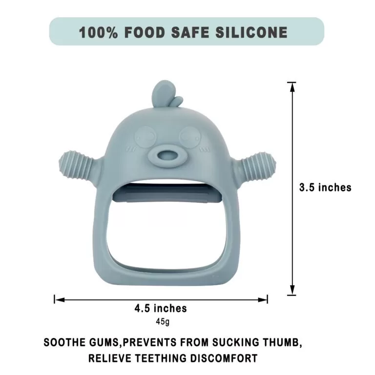 Jucărie Dentiție Bebeluși – Silicon Moale, Fără BPA, Multicolor [4]