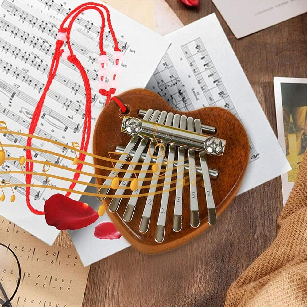 Kalimba din Lemn – Instrument Muzical cu 8 Note, Ideal pentru Relaxare și Hobby [19]