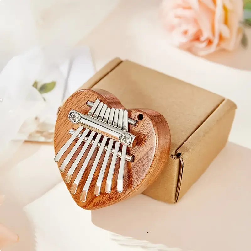 Kalimba din Lemn – Instrument Muzical cu 8 Note, Ideal pentru Relaxare și Hobby [14]