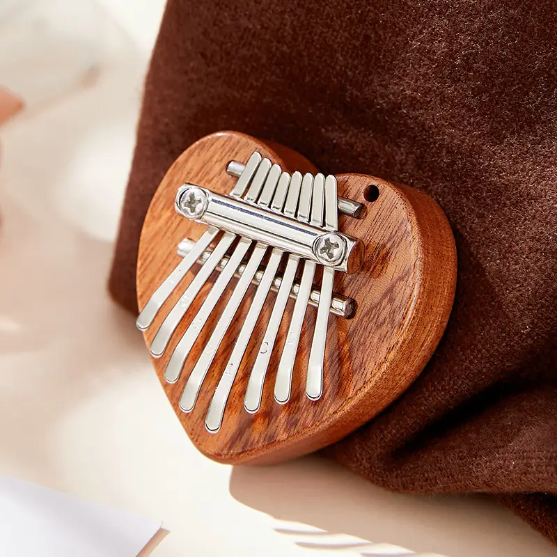 Kalimba din Lemn – Instrument Muzical cu 8 Note, Ideal pentru Relaxare și Hobby [4]