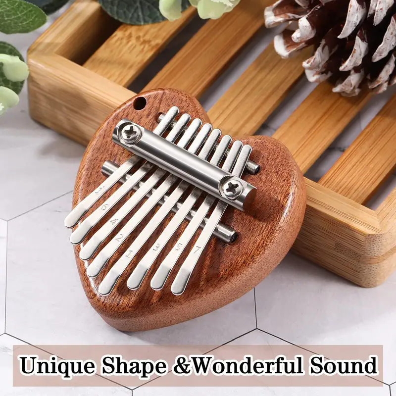 Kalimba din Lemn – Instrument Muzical cu 8 Note, Ideal pentru Relaxare și Hobby [7]