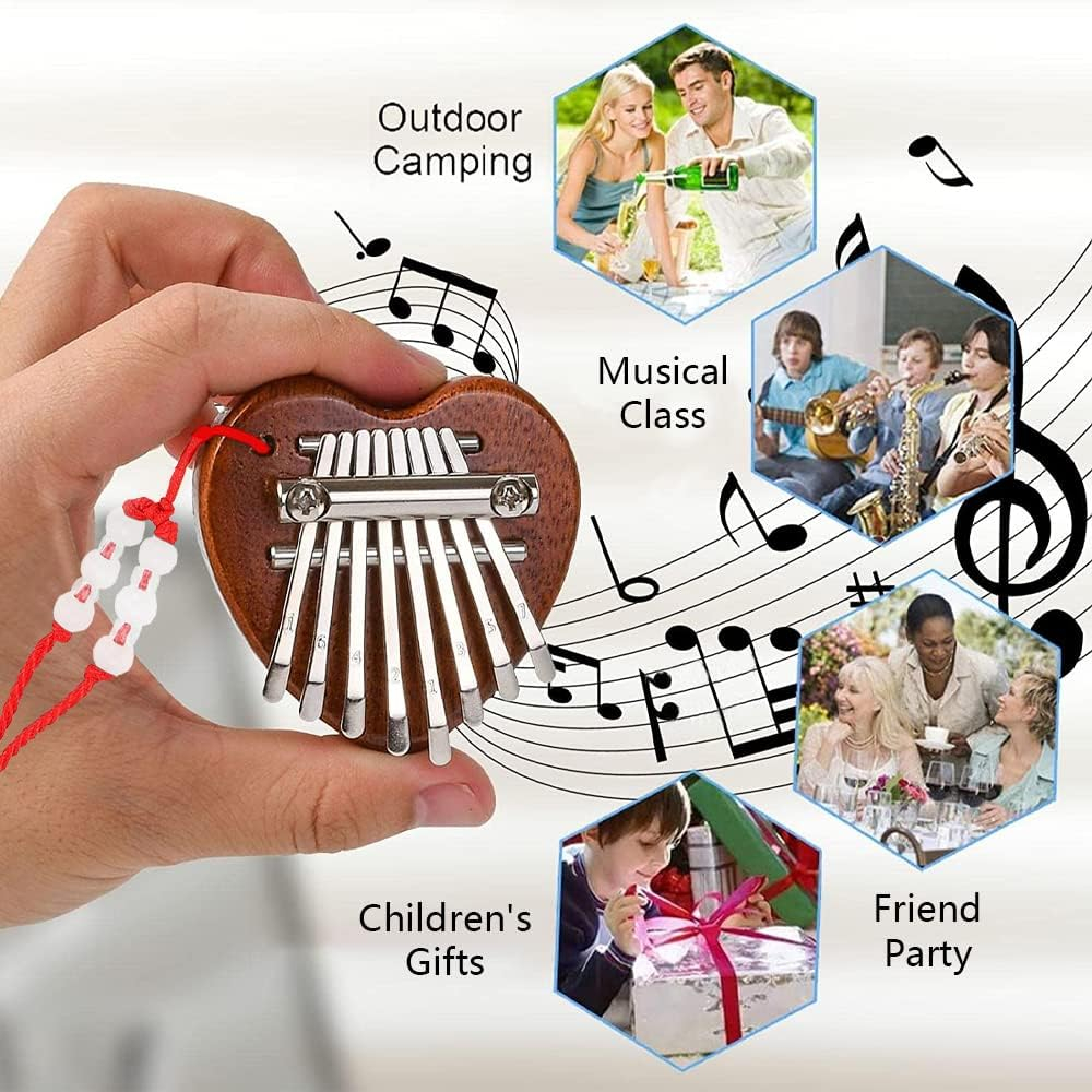 Kalimba din Lemn – Instrument Muzical cu 8 Note, Ideal pentru Relaxare și Hobby [3]
