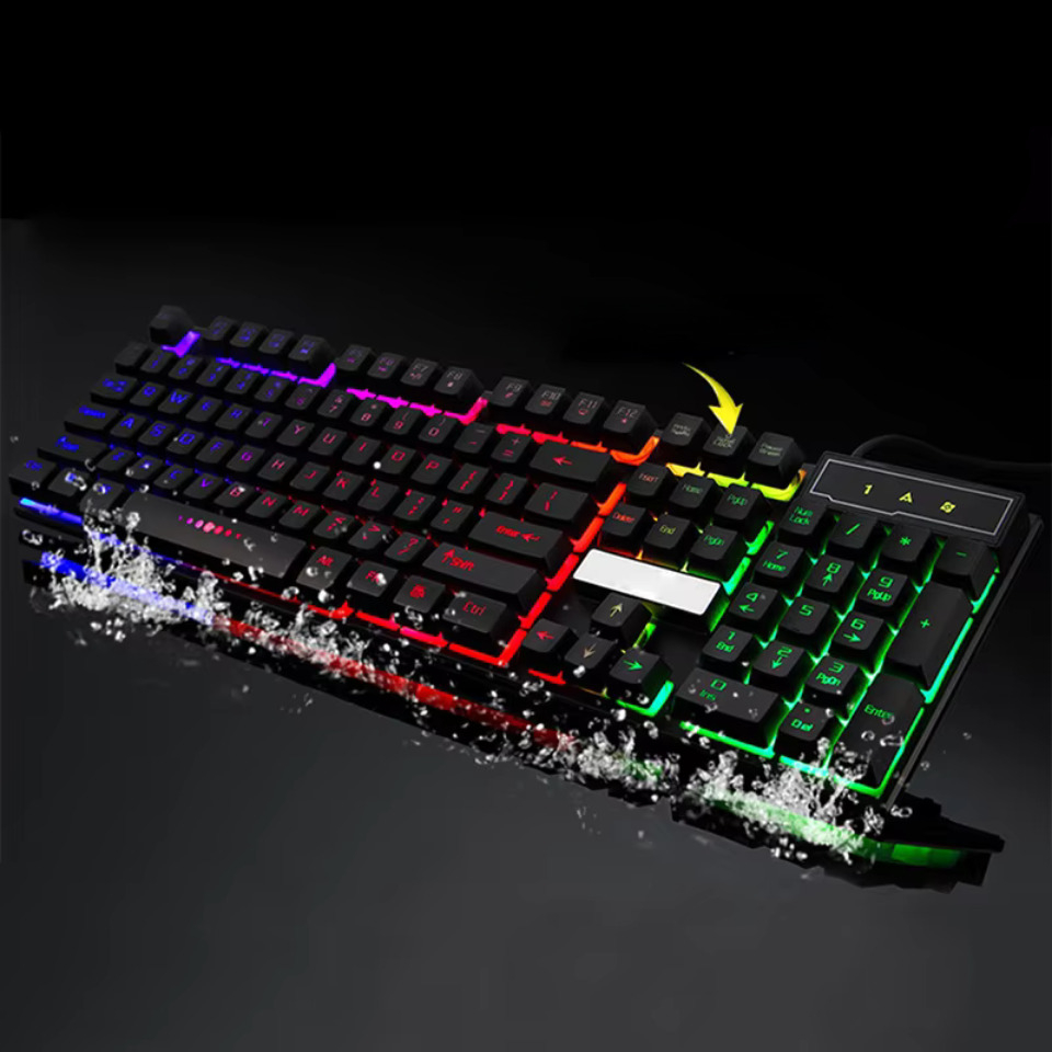 Kit Tastatura si Mouse Gaming RGB cu Fir [17]