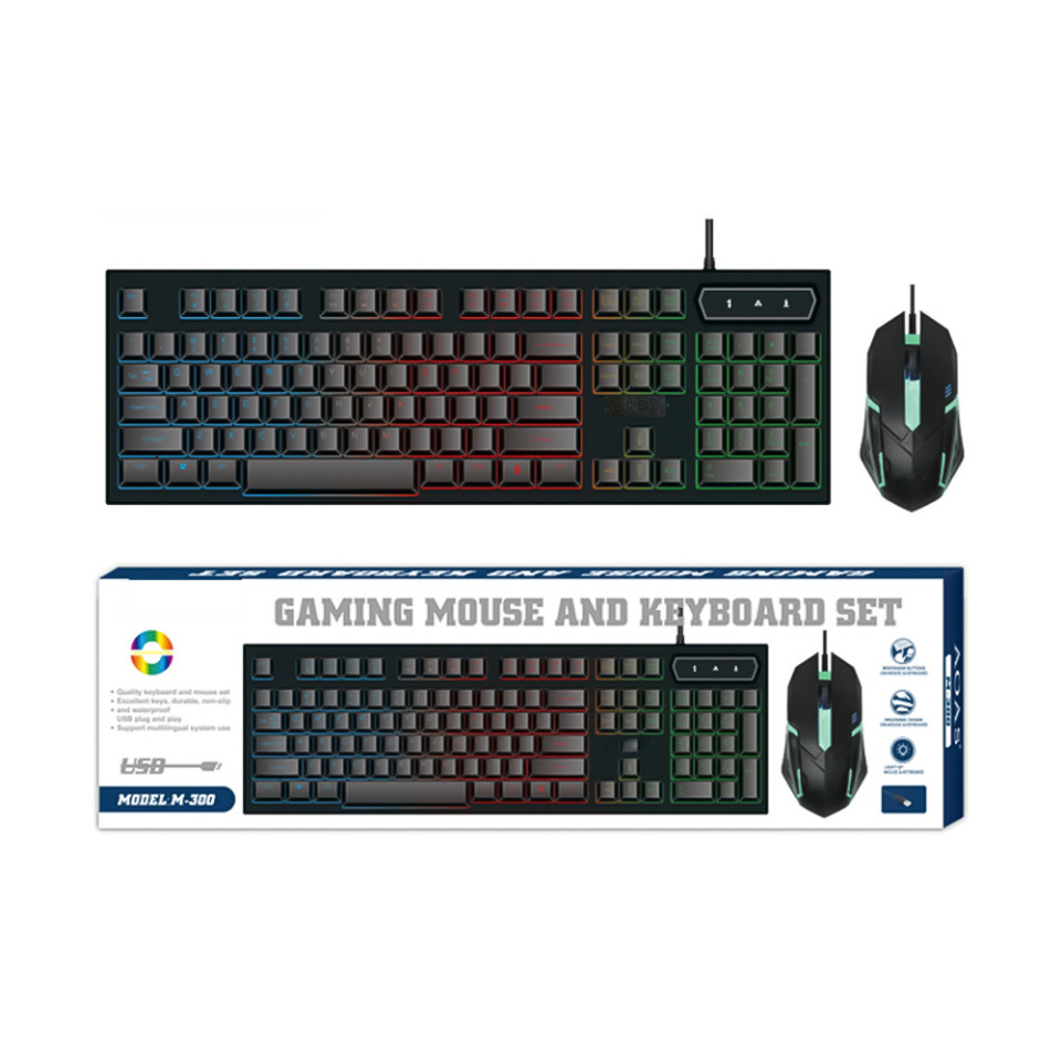 Kit Tastatura si Mouse Gaming RGB cu Fir [16]
