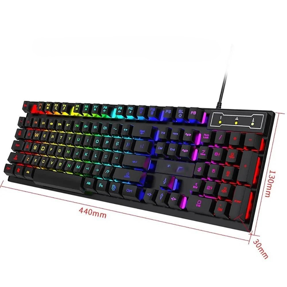 Kit Tastatura si Mouse Gaming RGB cu Fir [2]