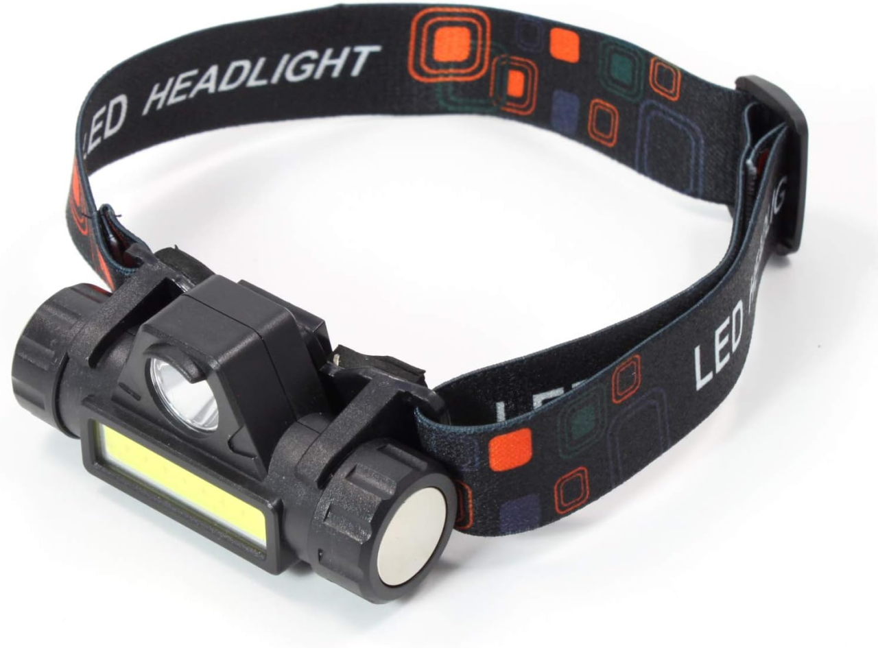 lanterna frontala led reincarcabila usb neagra MaffStuff [8]