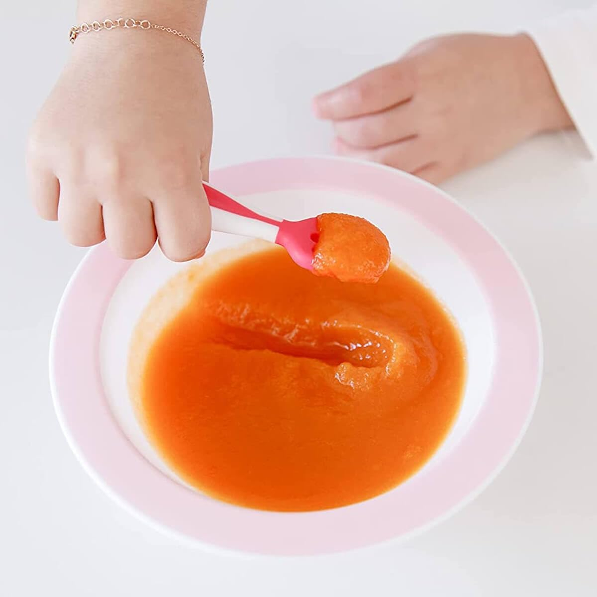 Lingurițe Ergonomice pentru Bebeluși +6 Luni – Set 2 Bucăți, Fără BPA [20]