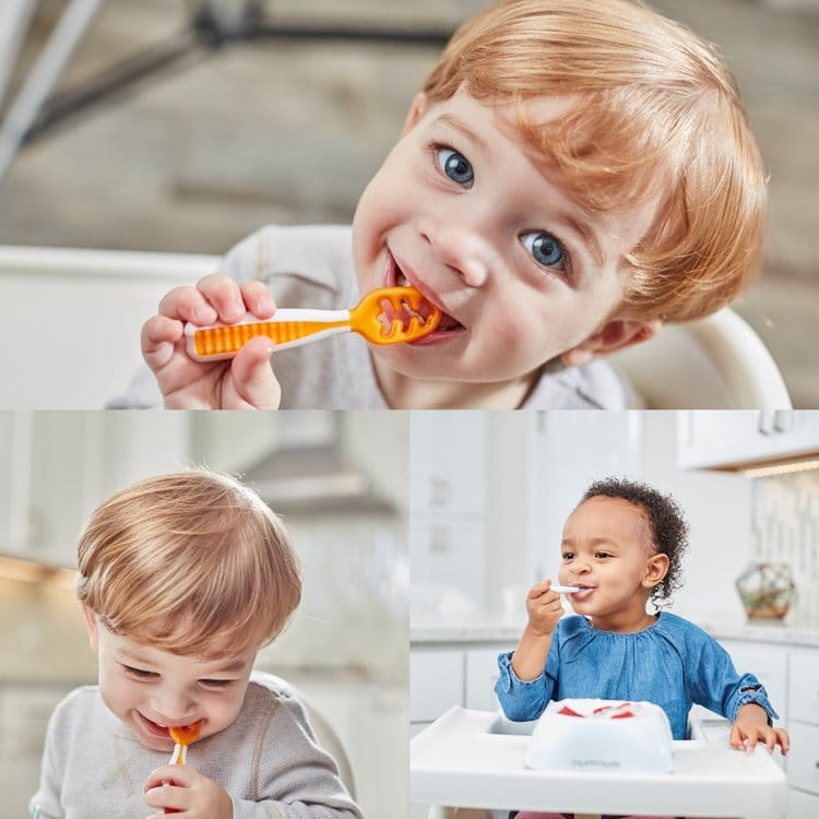 Lingurițe Ergonomice pentru Bebeluși +6 Luni – Set 2 Bucăți, Fără BPA [6]