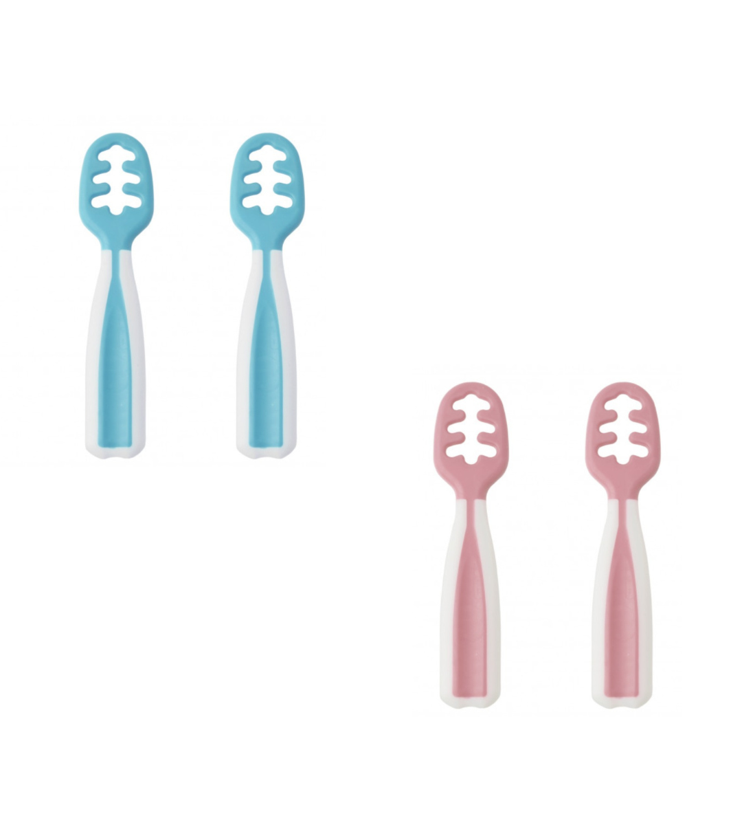 Lingurițe Ergonomice pentru Bebeluși +6 Luni – Set 2 Bucăți, Fără BPA [4]