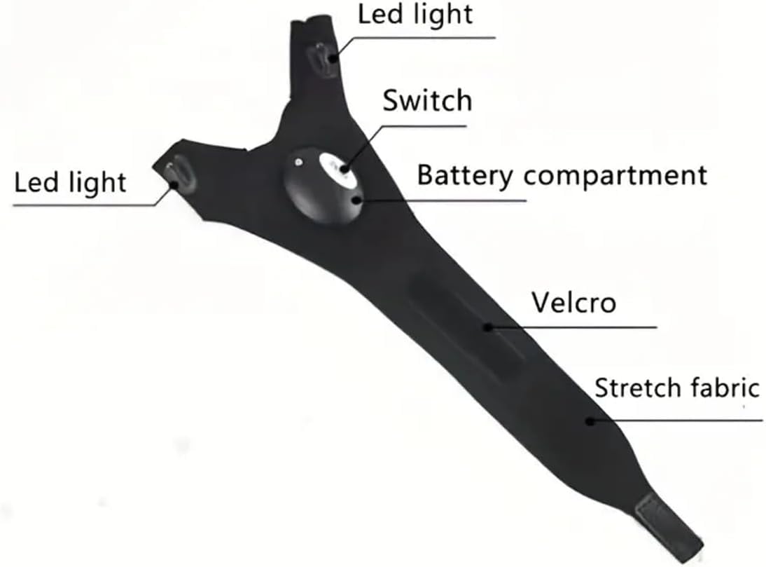 Mănuși Sport cu LED – Vizibilitate Nocturnă, Alergare, Ciclism, Baterii Incluse [23]