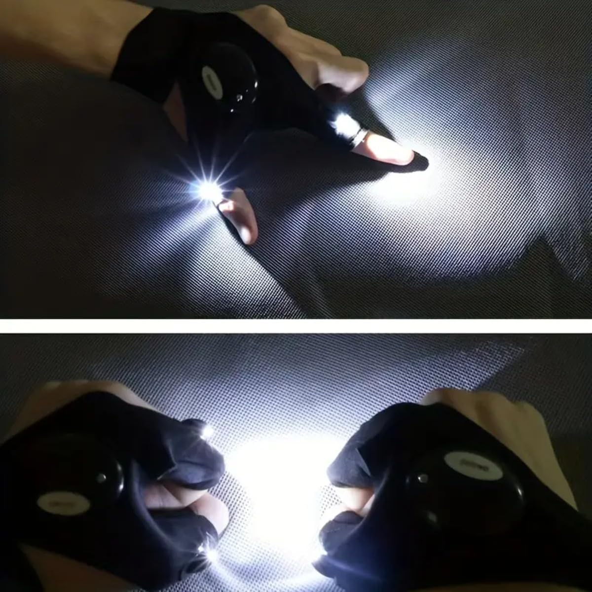Mănuși Sport cu LED – Vizibilitate Nocturnă, Alergare, Ciclism, Baterii Incluse [9]