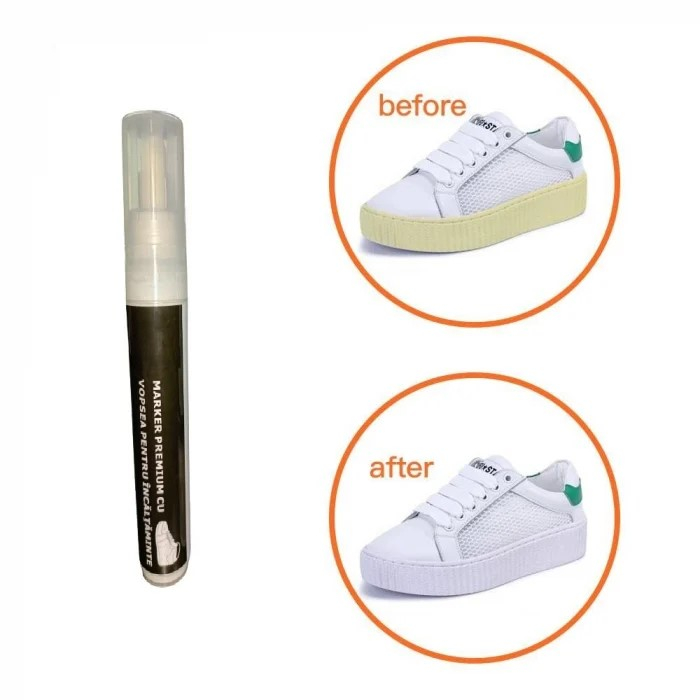 marker permanent pentru adidași marker corector alb pentru încălțăminte recondiționare talpă adidași curățare încălțăminte sport marker alb pentru pantofi soluție pentru talpă îngălbenită marker pentru recondiționarea încălțămintei vopsea albă pentru adidași soluție de curățare pentru încălțăminte sport marker pentru talpă de cauciuc [2]