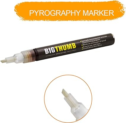 marker pirogravură lemn marker efect ars lemn marker DIY lemn marker personalizare lemn marker vopsea lemn marker cadouri personalizate lemn marker jucării lemn marker artizanat lemn marker desen lemn marker scris lemn [7]