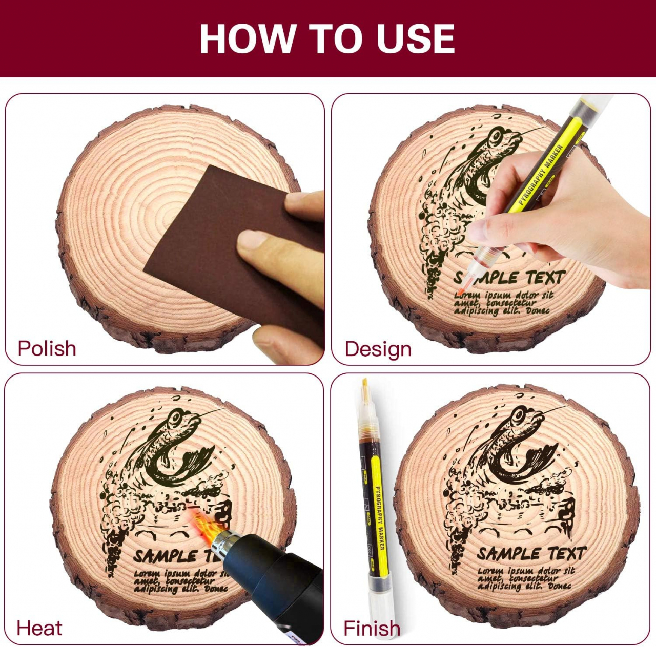 marker pirogravură lemn marker efect ars lemn marker DIY lemn marker personalizare lemn marker vopsea lemn marker cadouri personalizate lemn marker jucării lemn marker artizanat lemn marker desen lemn marker scris lemn [18]