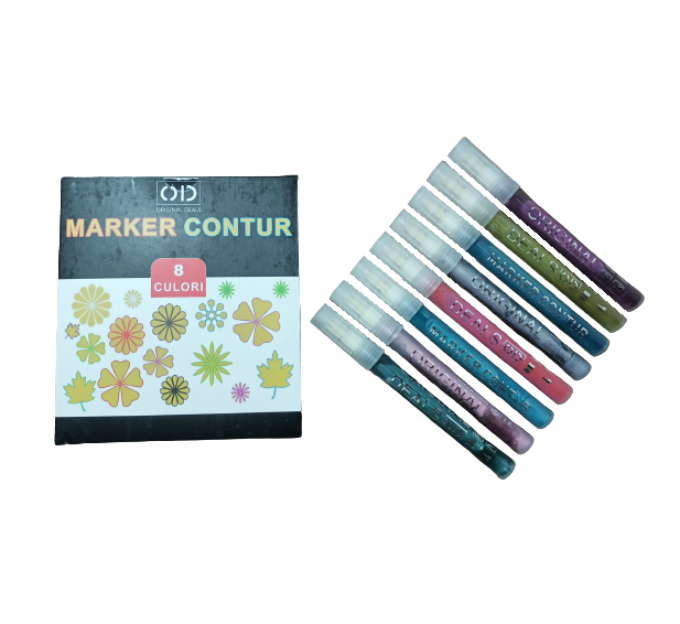 Markere cu sclipici Markere pentru contur Set markere colorate Markere permanente Markere rezistente la apă Markere pentru suprafețe multiple Markere non-toxice Markere pe bază de apă Markere pentru desen Markere pentru ceramică Markere pentru sticlă Markere pentru lemn Markere pentru metal Markere pentru textile Markere cu dublă vopsea Markere cu tehnologie avansată Carioci cu sclipici Carioci pentru contur Carioci permanente [3]