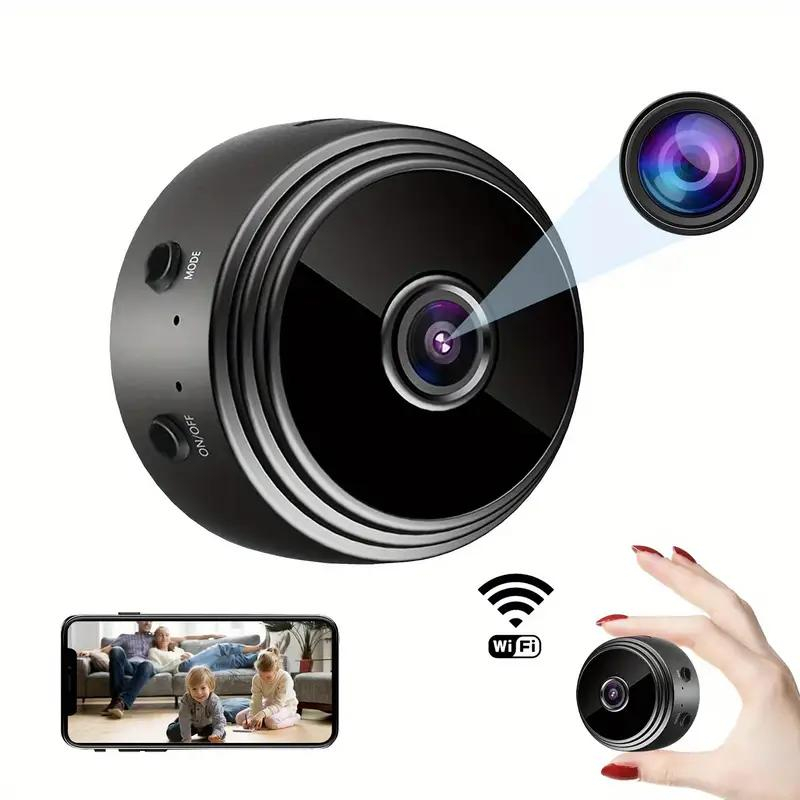 Mini cameră supraveghere wireless WiFi IP HD 1080P – securitate acasă & monitorizare bebeluși [9]