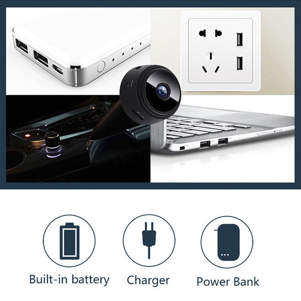 Mini cameră supraveghere wireless WiFi IP HD 1080P – securitate acasă & monitorizare bebeluși [12]