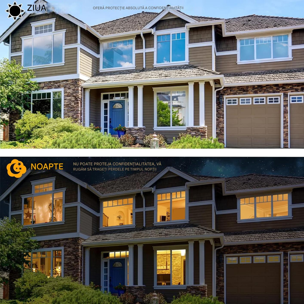 folie geam efect oglinda protectie solara argintiu MaffStuff [10]