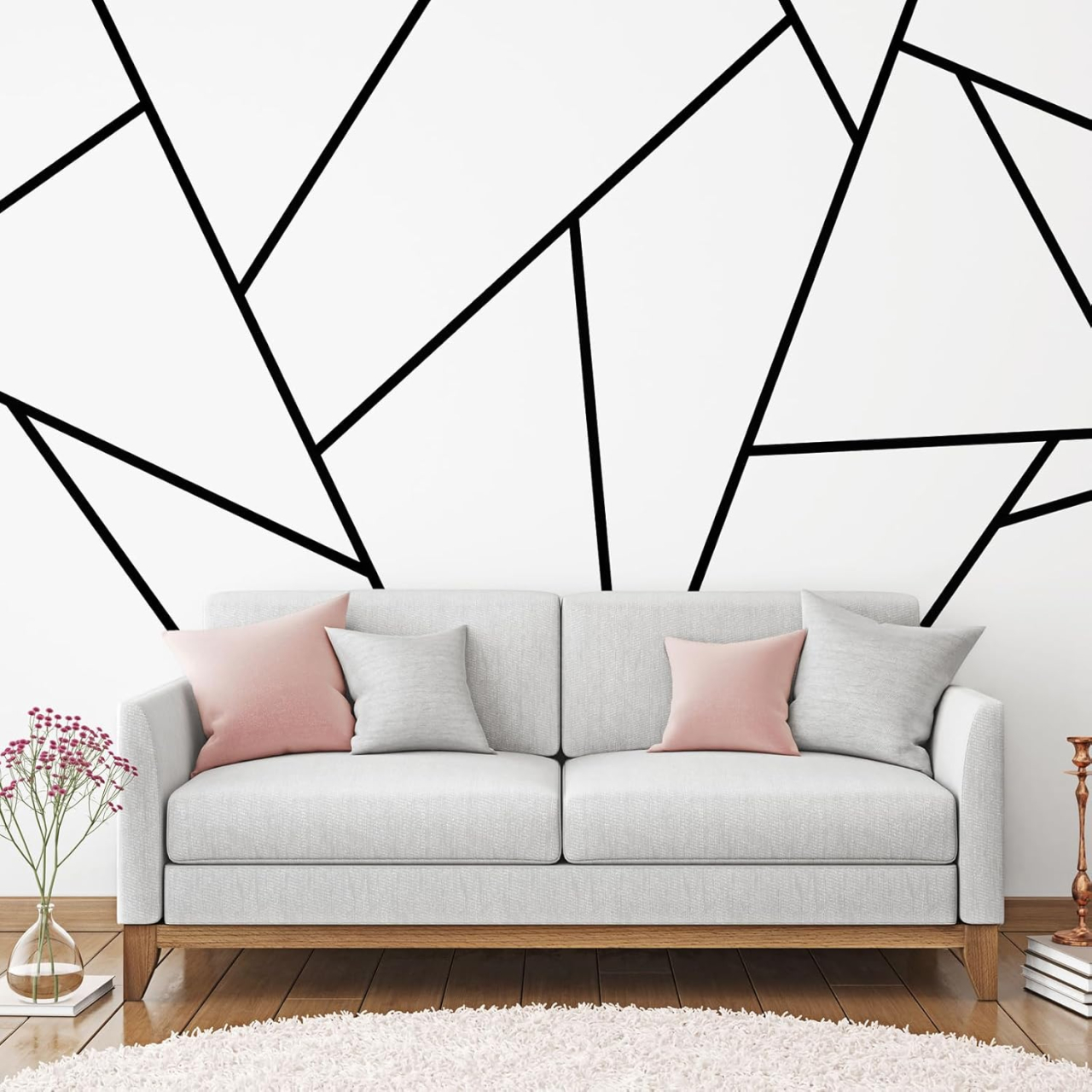 Bandă decorativă adezivă inox negru periat brushed black [10]