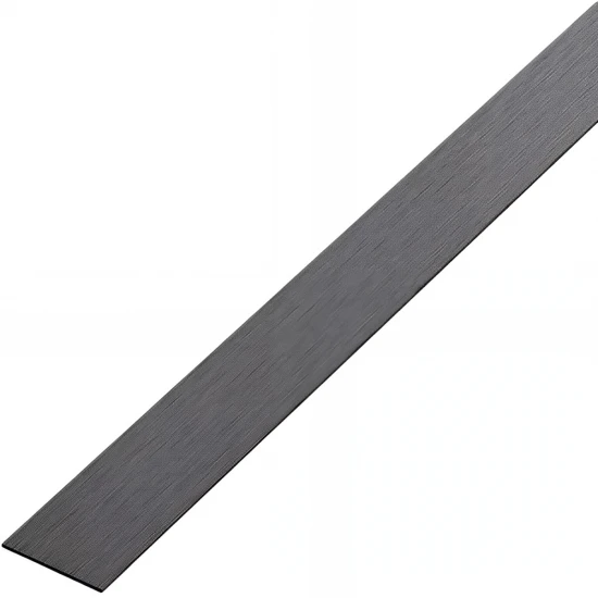Bandă decorativă adezivă inox negru periat brushed black [1]