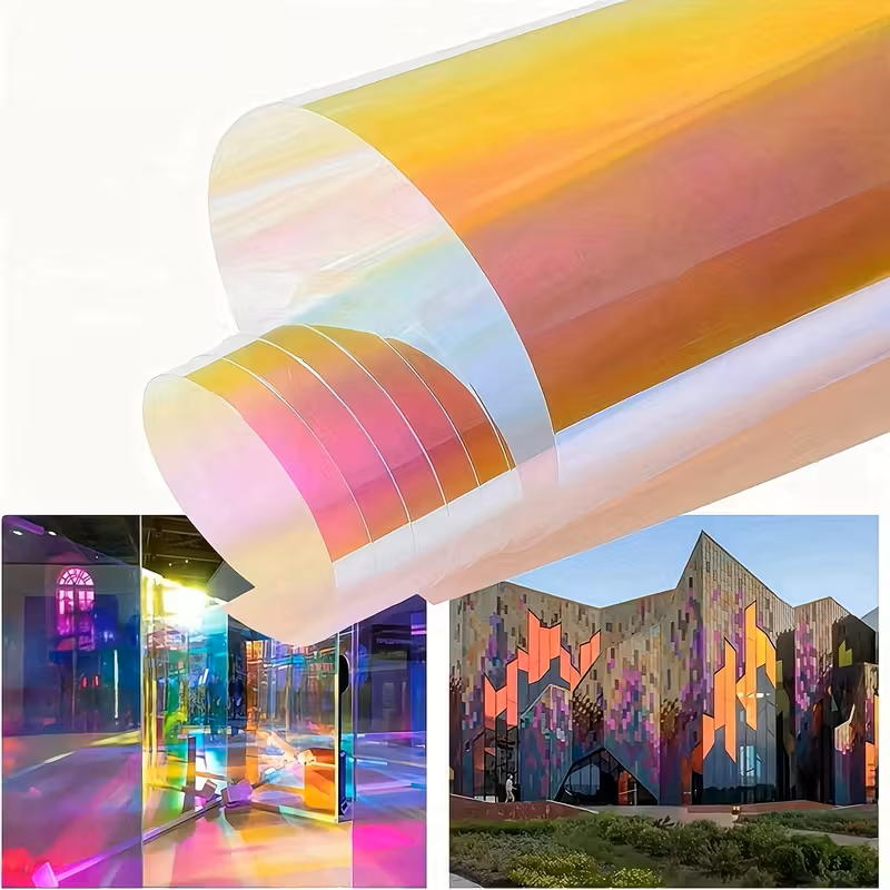 folie geam efect oglinda protectie solara rosie MaffStuff [6]