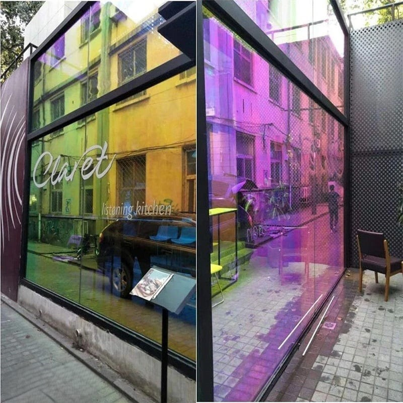 folie geam efect oglinda protectie solara rosie MaffStuff [4]