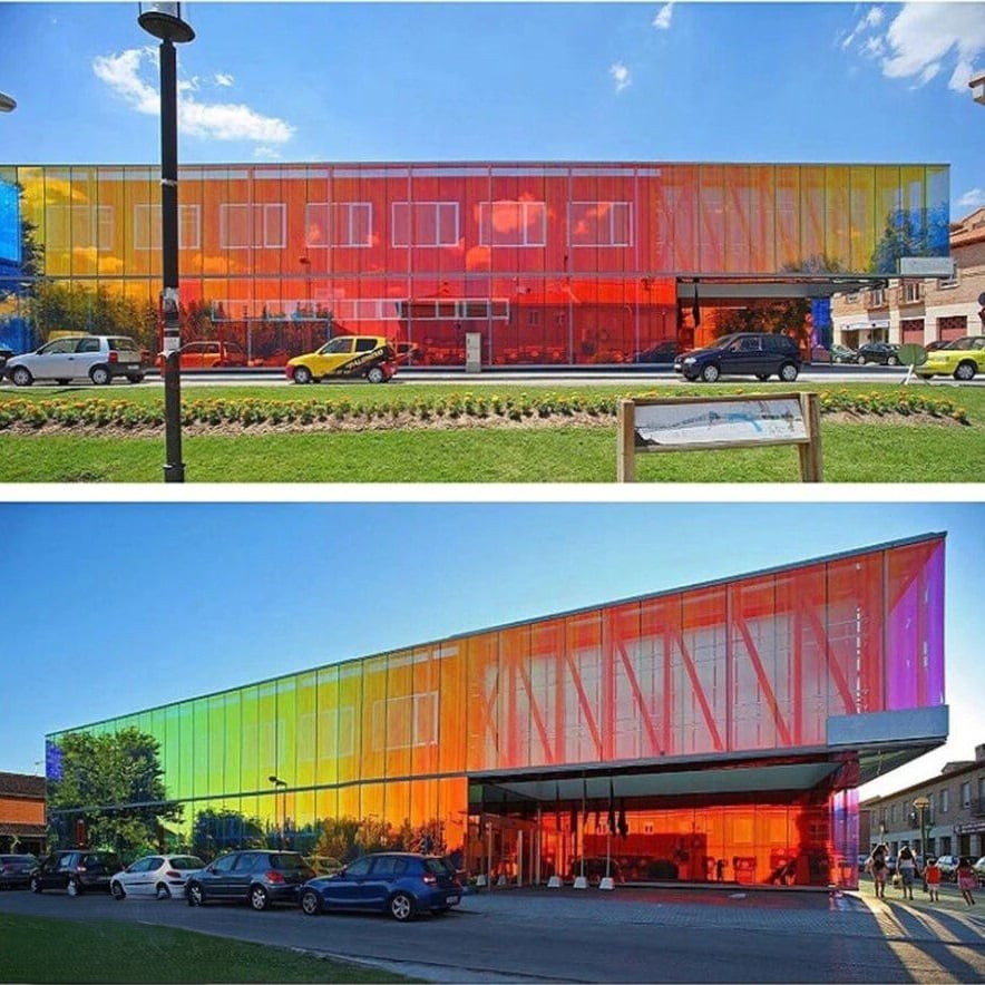 folie geam efect oglinda protectie solara rosie MaffStuff [5]