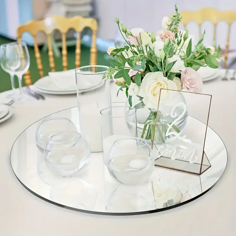 Set 6 Oglinzi Autoadezive Cercuri – Acrilic Reflectorizant, 20x20 cm, Decor Modern [15]