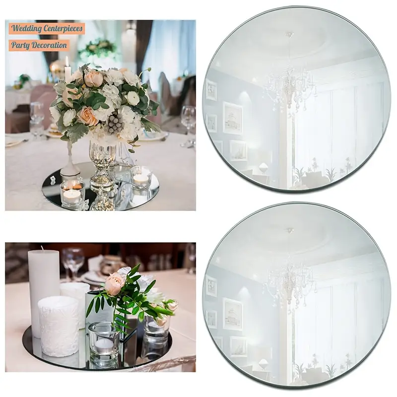 Set 6 Oglinzi Autoadezive Cercuri – Acrilic Reflectorizant, 20x20 cm, Decor Modern [23]