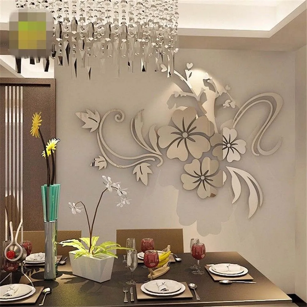 Oglinzi Autoadezive Flori Decorative [4]