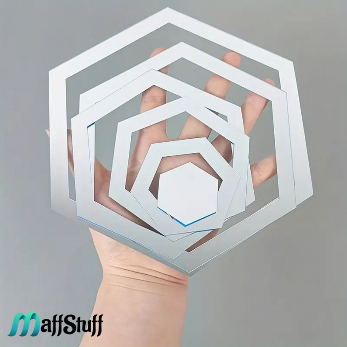 Oglinzi Decorative de Perete, Moderne, Model Rama Hexagonala [6]