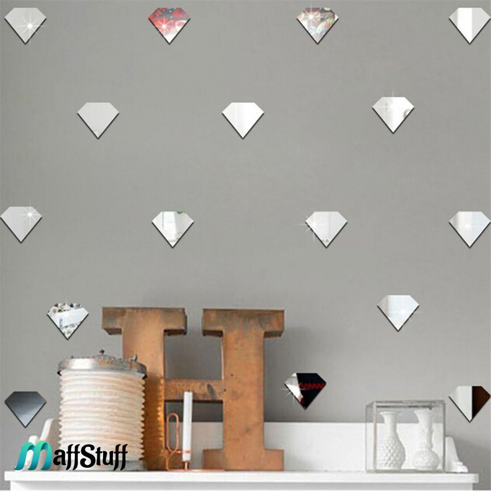 Oglinzi Decorative de Perete, Moderne, Model Diamant, din Acril de Calitate Superioara [3]