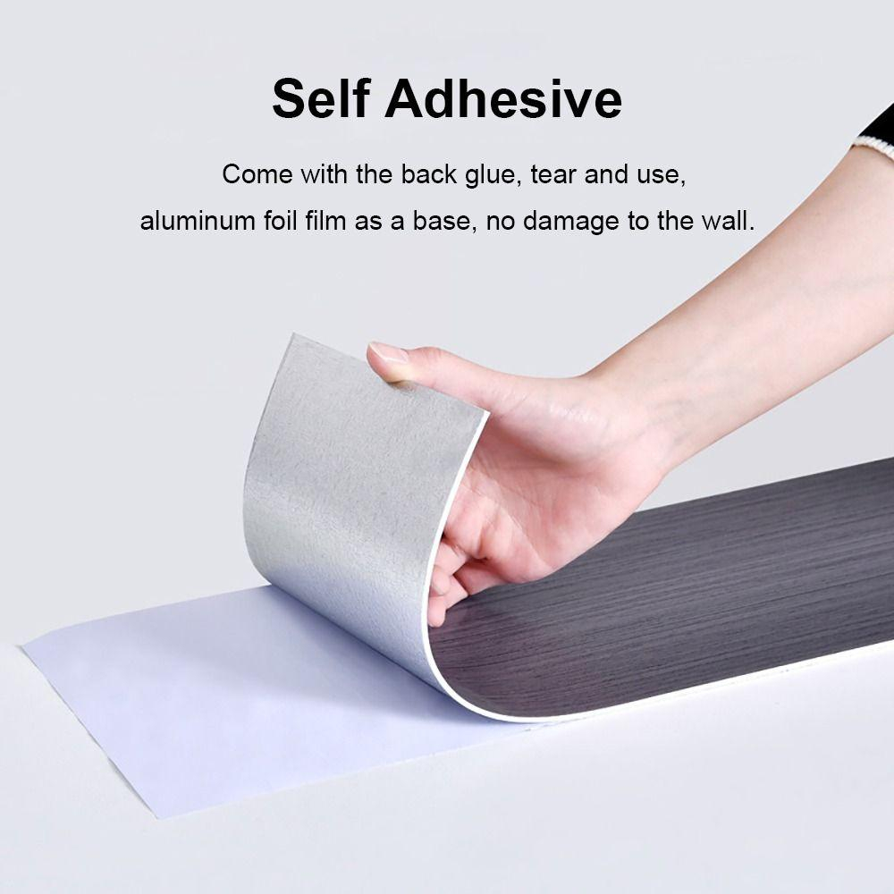 Panou autoadeziv gri 60x12 cm – impermeabil și izolator pentru plintă, pervaz sau brau decorativ [5]
