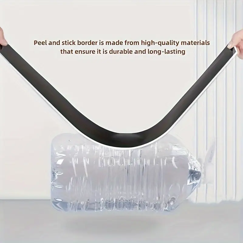 Panou autoadeziv gri 60x12 cm – impermeabil și izolator pentru plintă, pervaz sau brau decorativ [8]