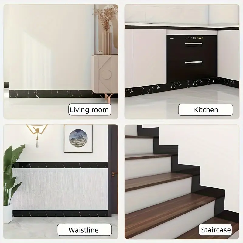 Panou autoadeziv wenge 60x12 cm – impermeabil și izolator pentru plintă, pervaz sau brau decorativ [8]