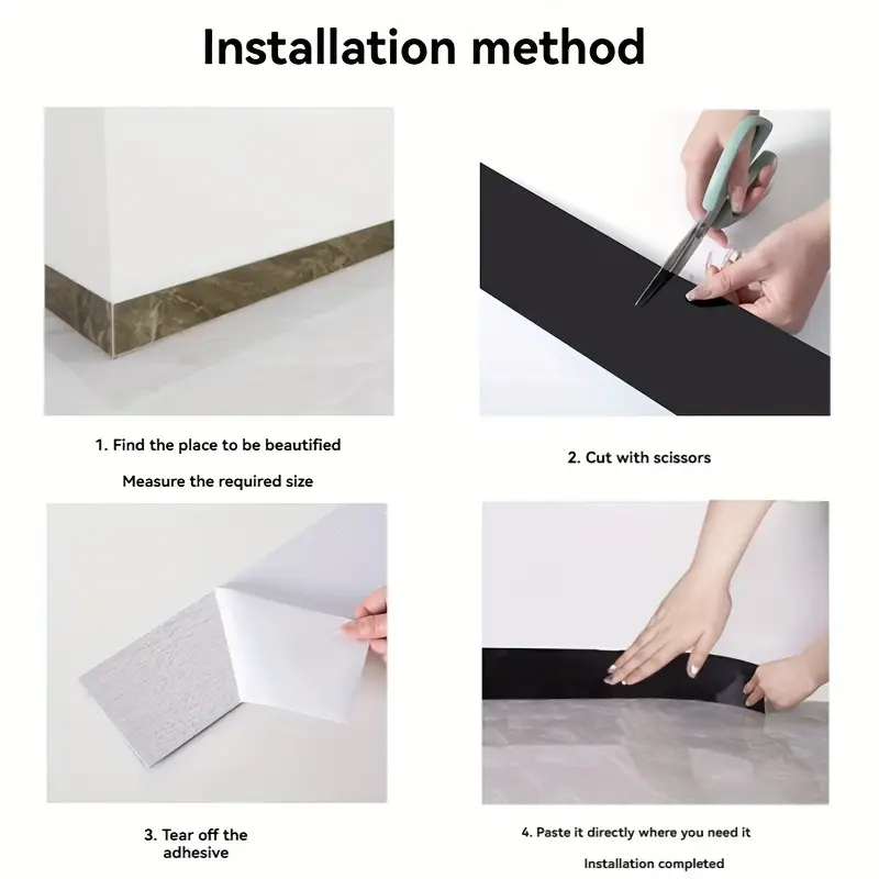 Panou autoadeziv wenge 60x12 cm – impermeabil și izolator pentru plintă, pervaz sau brau decorativ [7]