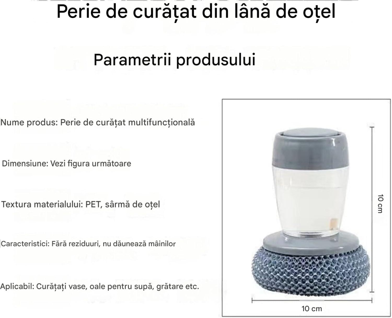 perie vase cu dozator detergent multicolor MaffStuff [7]