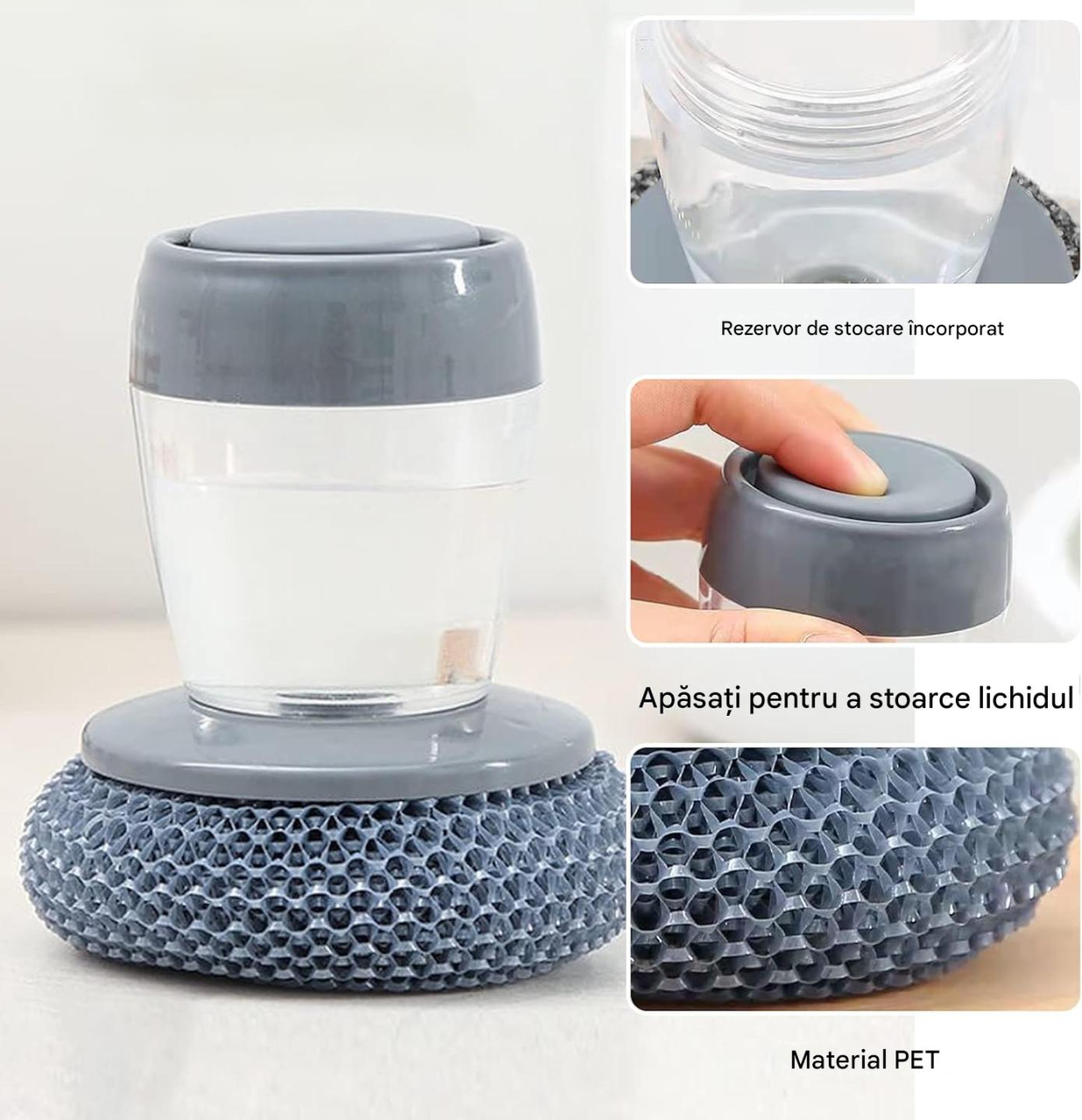 perie vase cu dozator detergent multicolor MaffStuff [4]