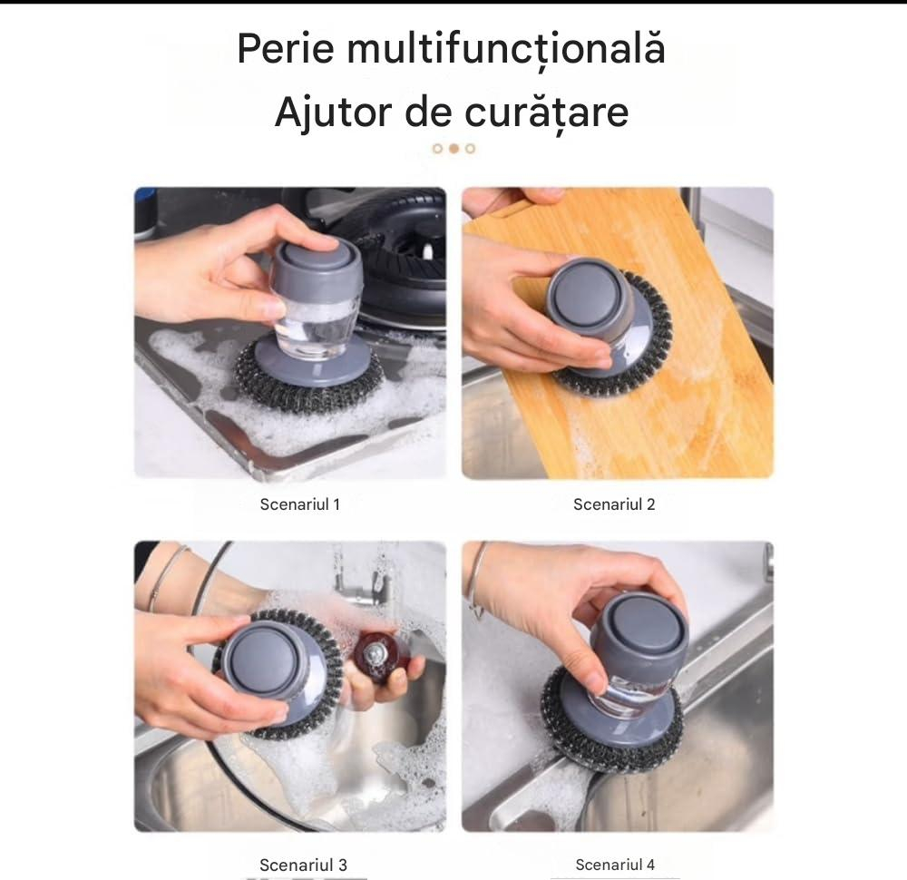 perie vase cu dozator detergent multicolor MaffStuff [2]