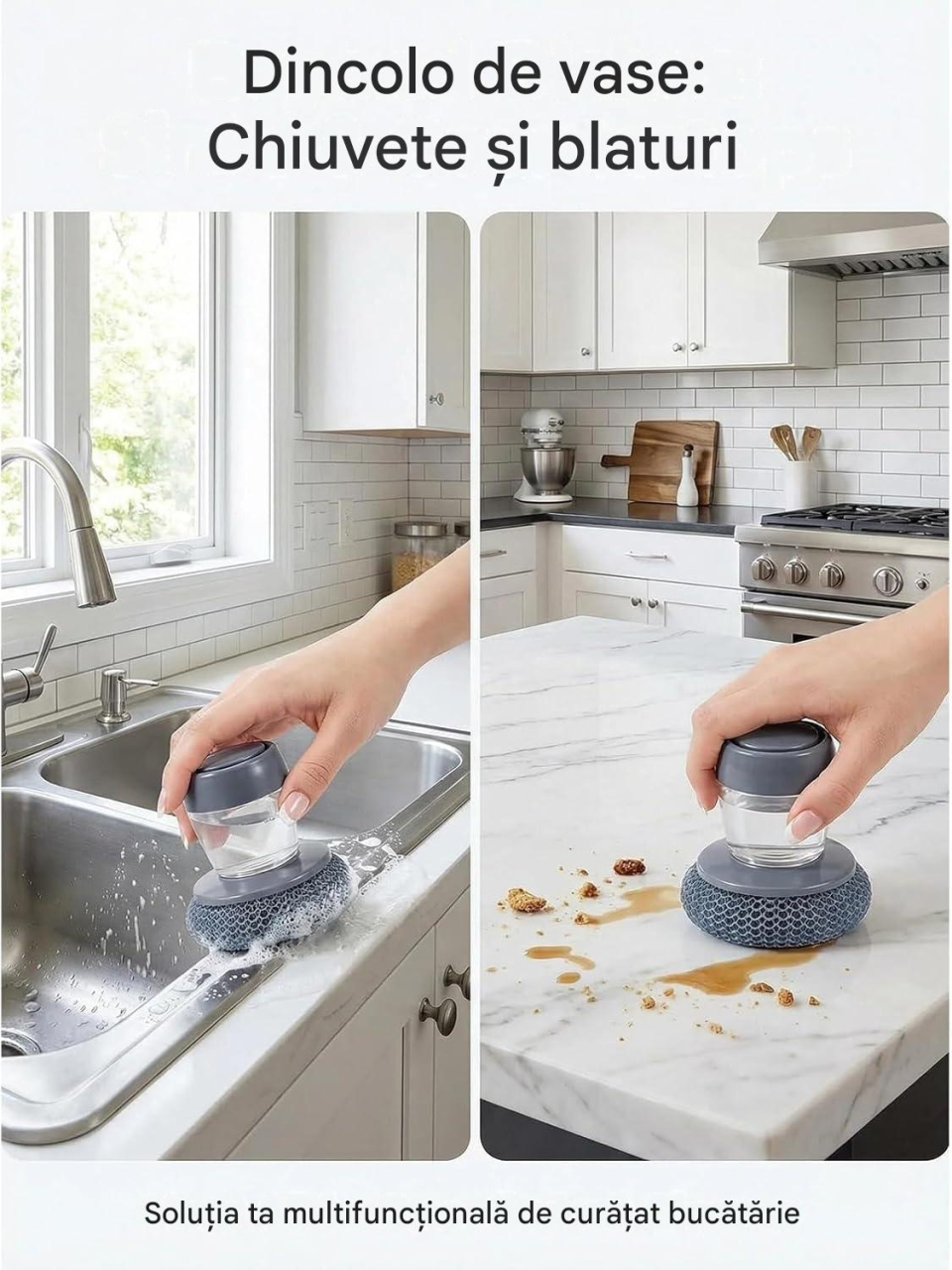 perie vase cu dozator detergent multicolor MaffStuff [10]