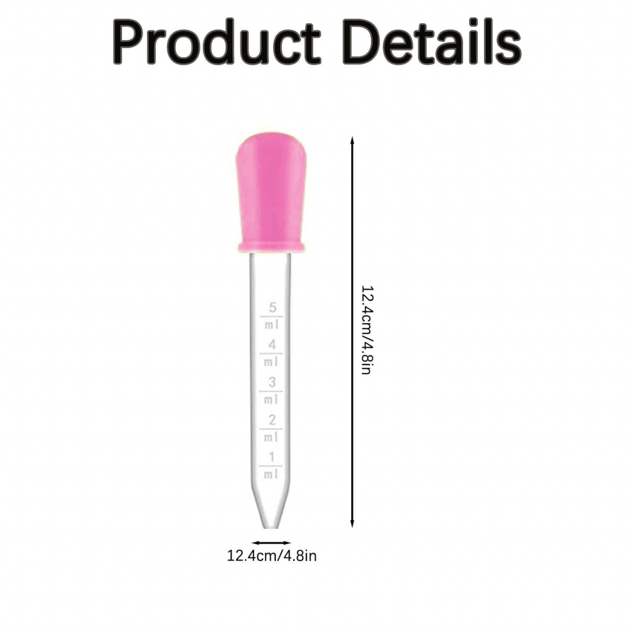 Pipetă Gradată 5 ml – Precizie și Siguranță, PVC + Silicon Fără BPA [24]